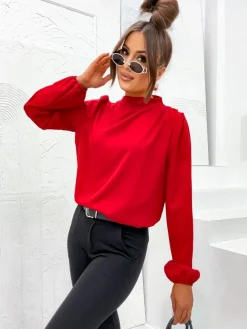 New Damska bluzka ze stójką Bluzki / Koszule / Koszulki