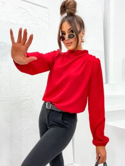 New Damska bluzka ze stójką Bluzki / Koszule / Koszulki