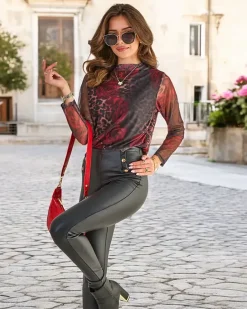 Best Damska bluzka z printem Bluzki / Koszule / Koszulki