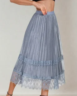 Sale Damska dwustronna spódnica midi Spódnice