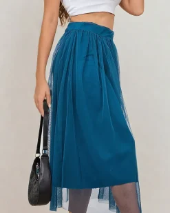 Best Damska dwuwarstwowa spódnica midi Spódnice