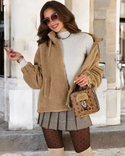 Damska kurtka a'la kożuszek Kurtki / Marynarki / Płaszcze