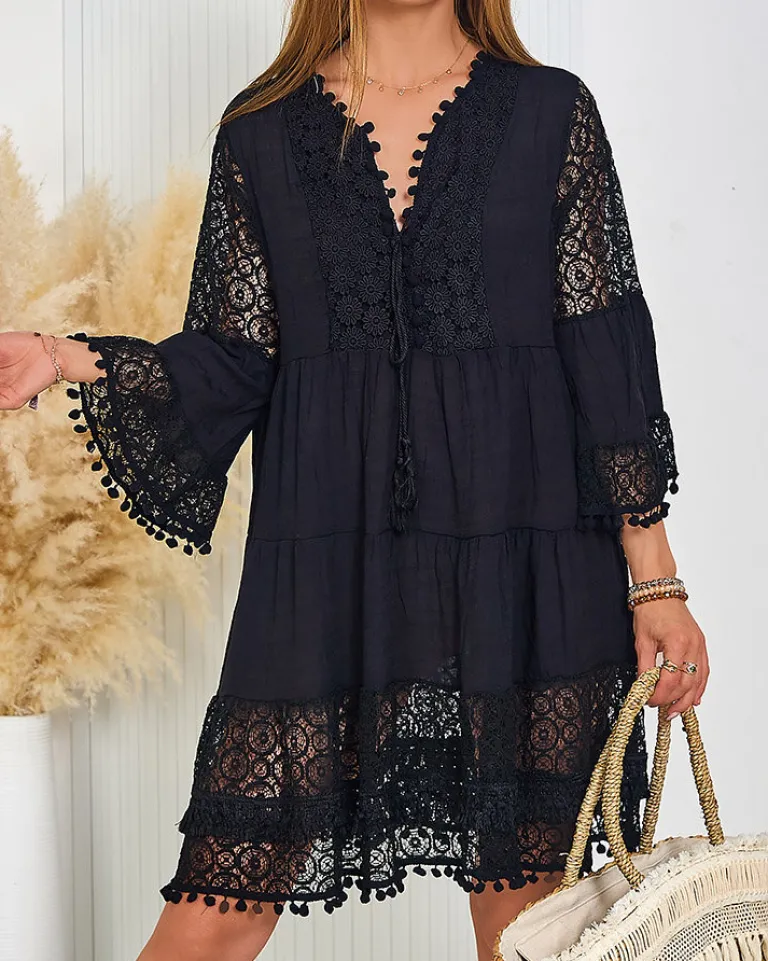 Damska narzutka plażowa sukienka Narzutka Plażowa