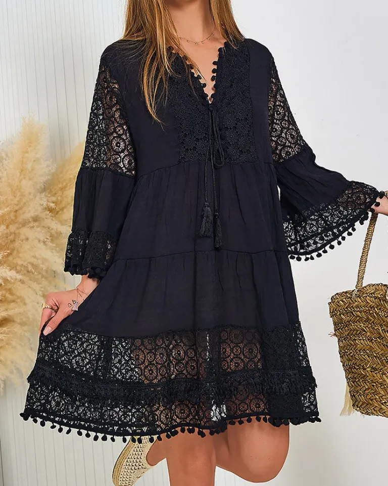 Damska narzutka plażowa sukienka Narzutka Plażowa