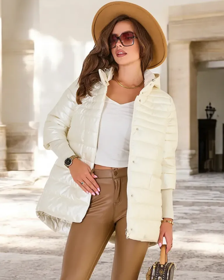 Best Damska pikowana kurtka zimowa Kurtki / Marynarki / Płaszcze