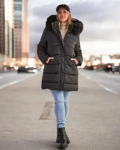 Best Damska pikowana kurtka zimowa Kurtki / Marynarki / Płaszcze