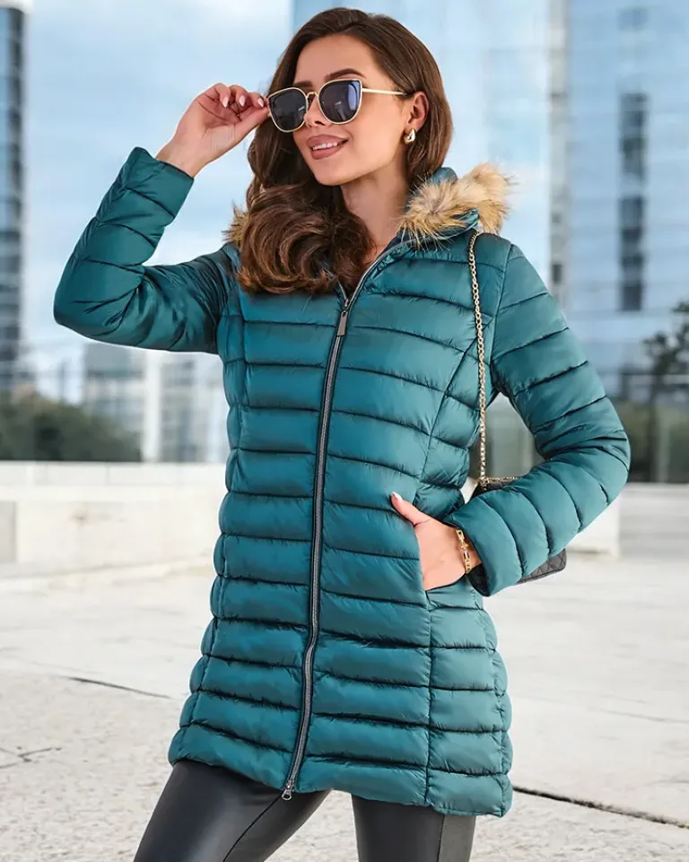 Best Damska pikowana kurtka zimowa Kurtki / Marynarki / Płaszcze