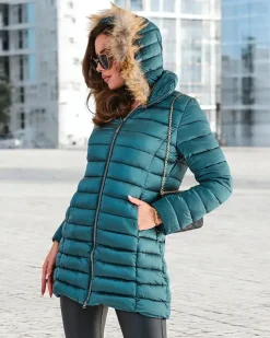 Best Damska pikowana kurtka zimowa Kurtki / Marynarki / Płaszcze