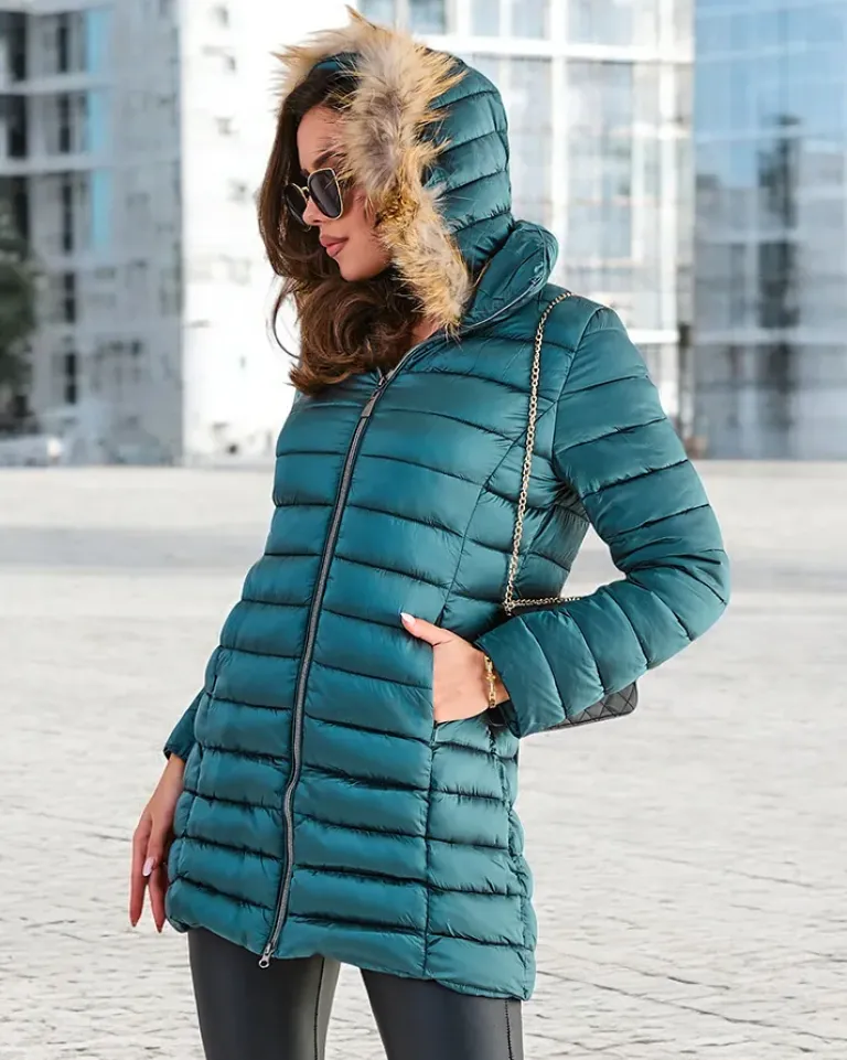 Best Damska pikowana kurtka zimowa Kurtki / Marynarki / Płaszcze