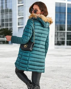 Best Damska pikowana kurtka zimowa Kurtki / Marynarki / Płaszcze