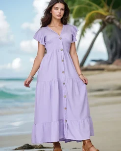 Best Damska sukienka do kolan Sukienki Letnie