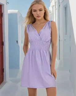 Sale Damska sukienka mini na ramiączkach Sukienki Krótkie