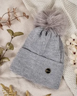 Best Damska zimowa czapka z pomponem Damskie Czapki I Kapelusze