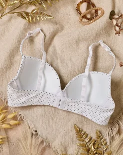 New Damski biustonosz w kropeczki Codzienne