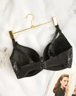 Sale Damski biustonosz zdobiony koronką Codzienne