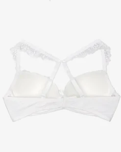 New Damski biustonosz z koronką w kolorze ecru Codzienne