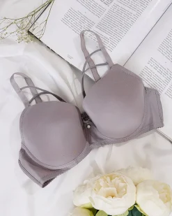 Hot Damski biustonosz z ozdobnymi paseczkami Codzienne