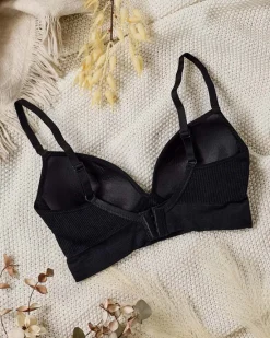 Sale Damski biustonosz prążkowany Codzienne