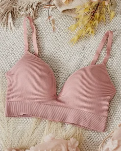 Damski biustonosz prążkowany Codzienne