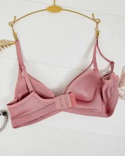 Damski biustonosz z ozdobnymi paseczkami Codzienne