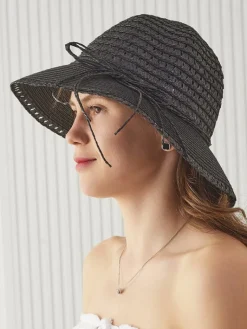 Best Damski kapelusz słomiany Sweet Straw Damskie Czapki I Kapelusze