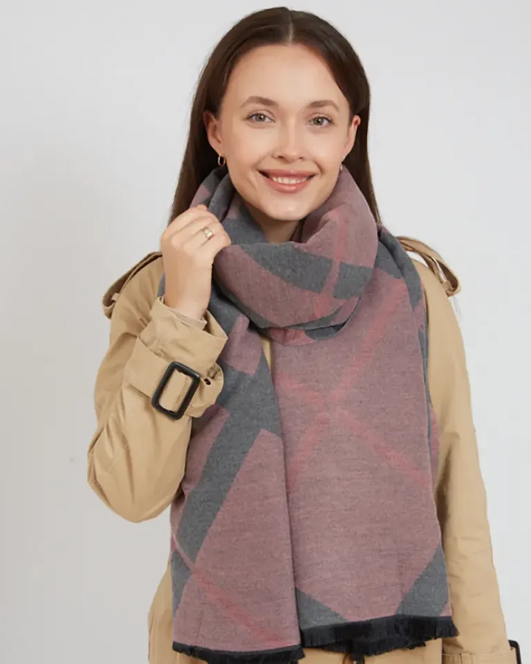 Best Damski lekki szalik z printem Damskie Chusty / Apaszki / Szaliki