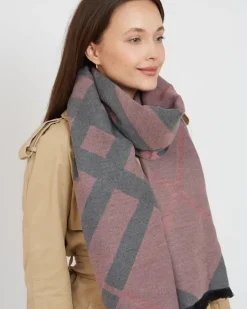 Best Damski lekki szalik z printem Damskie Chusty / Apaszki / Szaliki