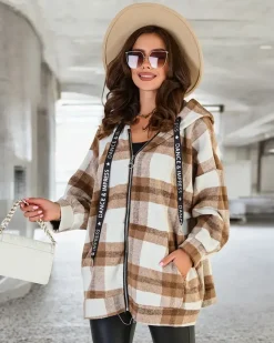 Best Damski płaszcz typu koszula Kurtki / Marynarki / Płaszcze