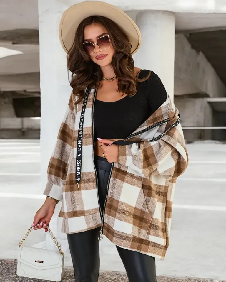 Best Damski płaszcz typu koszula Kurtki / Marynarki / Płaszcze