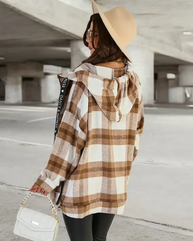 Best Damski płaszcz typu koszula Kurtki / Marynarki / Płaszcze