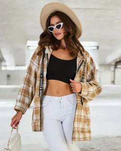 Clearance Damski płaszcz typu koszula Kurtki / Marynarki / Płaszcze