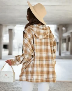 Clearance Damski płaszcz typu koszula Kurtki / Marynarki / Płaszcze