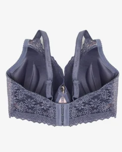 Hot Damski biustonosz z fioletową koronką Codzienne