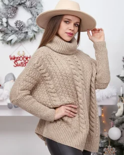 Best Damski sweter z golfem Swetry