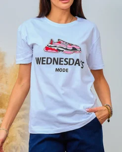 Sale Damski t-shirt z nadrukiem Bluzki / Koszule / Koszulki