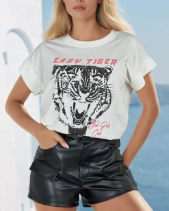 Best Damski t-shirt z nadrukiem Bluzki / Koszule / Koszulki