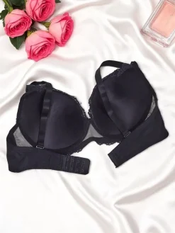 Hot Damski usztywniany biustonosz z koronką Delicate Grace Codzienne