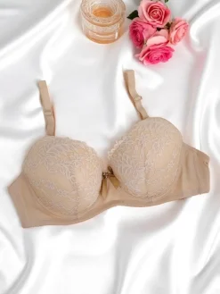 Damski usztywniany biustonosz z koronką Elegance Lace Codzienne