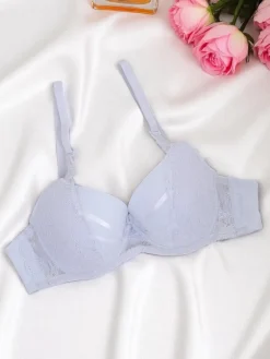 Outlet Damski usztywniany biustonosz z koronką Bra Bella Codzienne