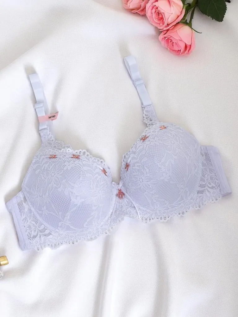 New Damski usztywniany biustonosz z koronką Delicate Grace Codzienne