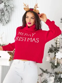 Best Damski świąteczny sweter Swetry