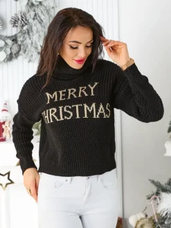 Sale Damski świąteczny sweter Swetry
