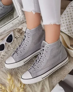 Clearance Damskie ażurowe trampki Nizzef Trampki