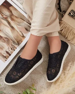 Outlet Damskie ażurowe tenisówki Nurram Trampki