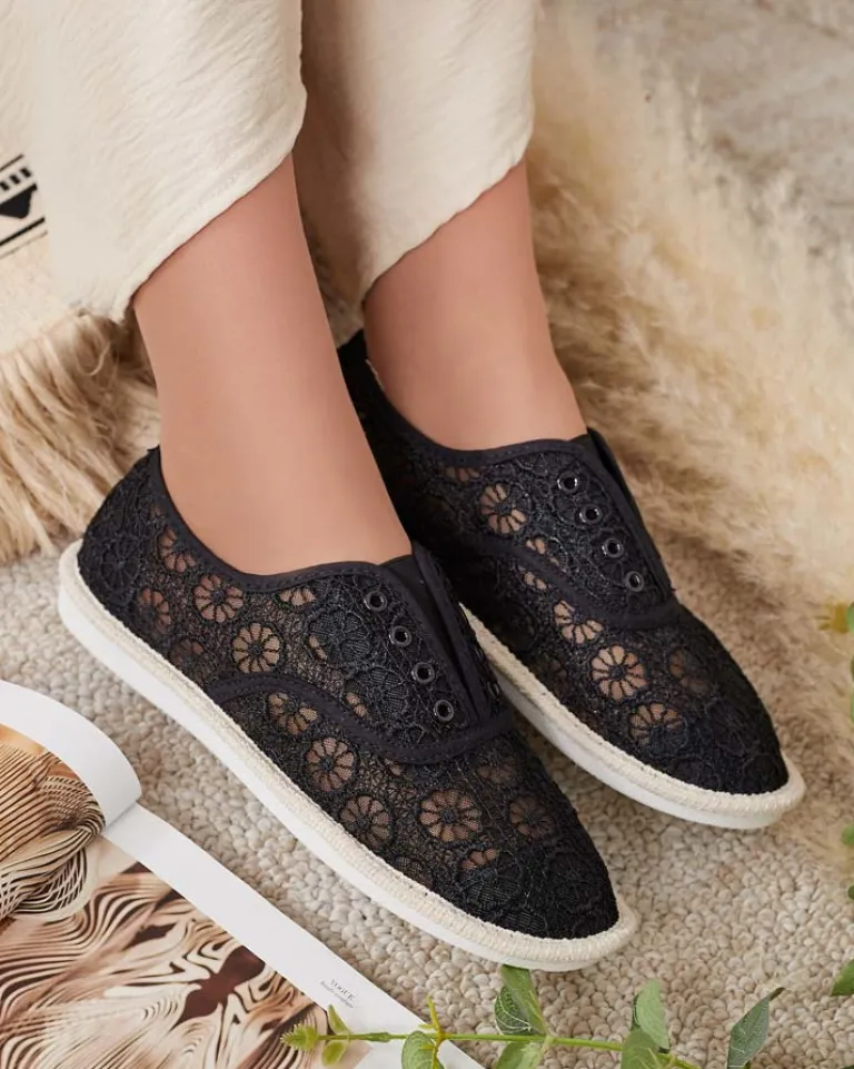 Outlet Damskie ażurowe tenisówki Nurram Trampki