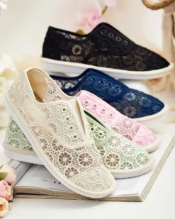 Clearance Damskie ażurowe tenisówki Nurram Trampki