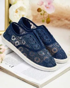 Clearance Damskie ażurowe tenisówki Nurram Trampki