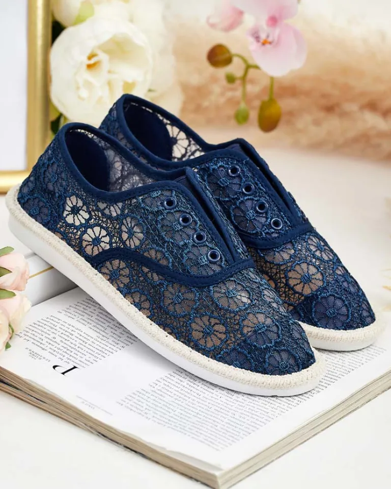 Clearance Damskie ażurowe tenisówki Nurram Trampki