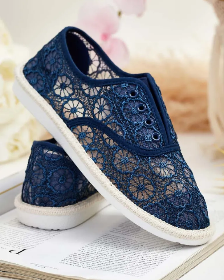 Clearance Damskie ażurowe tenisówki Nurram Trampki