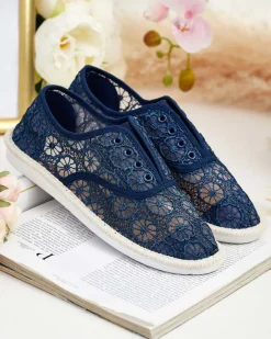 Clearance Damskie ażurowe tenisówki Nurram Trampki